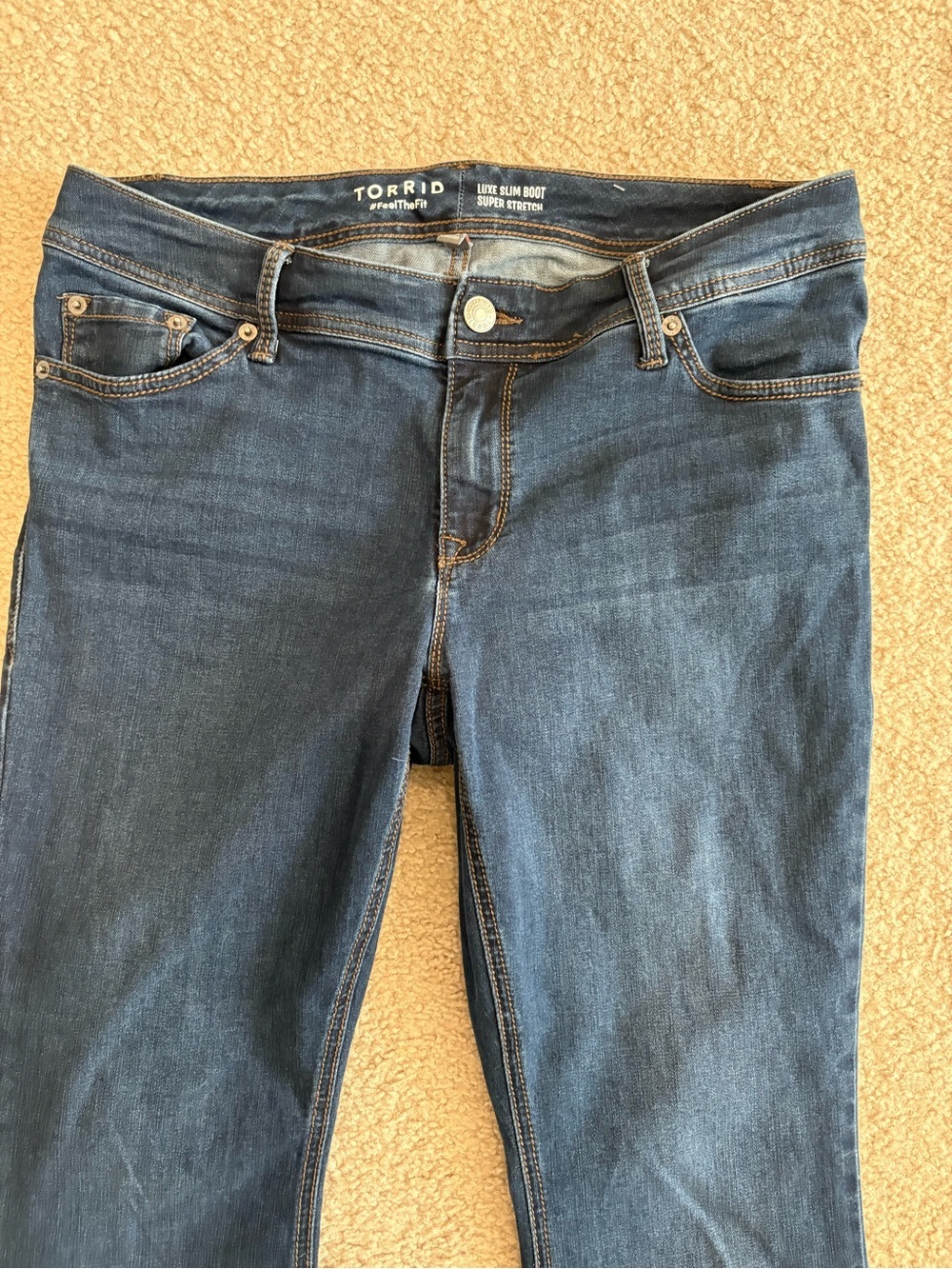 torrid Dark Blue Flare Jeans - Picture 3 of 6